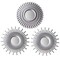 3 Pack Wall Mirrors Silver Mirrors for Living Room, Home Decor for Bedroom | Mirrors Silver Wall Decor Round | Decorative Mirror, Vintage & Chic Home Accessories - Gifts for Women, Mums